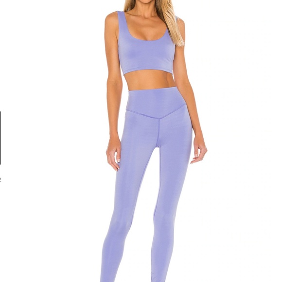 NWOT Lovewave SET Purple 2 piece workout bra & leggings